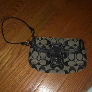 Black Coach Wristlet